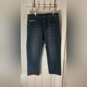 royal blue Relaxed Fit denim jeans Men’s 40/32 Dark Wash Baggy Hiphop NWT